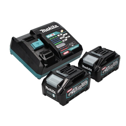 Makita GA 005 GM2 Meuleuse d'angle sans fil 40 V max 125 mm Brushless XGT + 2x Batteries 4.0 Ah + Chargeur
