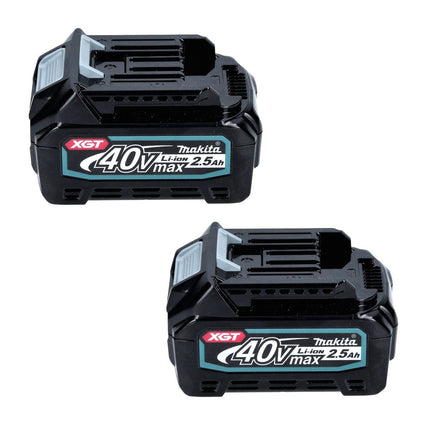 Sega circolare a batteria Makita JR 001 GD2 Sega circolare brushless 40 V max. XGT + 2x batteria 2,5 Ah + caricabatterie - senza custodia