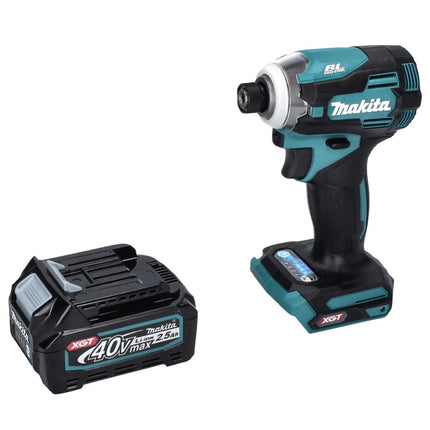 Makita TD 001 GD1 Akku Schlagschrauber 40 V 220 Nm1/4" XGT Brushless + 1x Akku 2,5 Ah - ohne Ladegerät