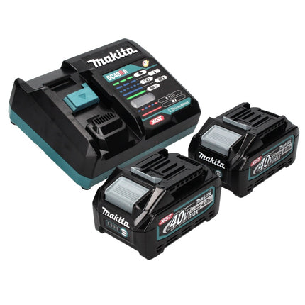 Makita HP 001 GM201 Akku Schlagbohrschrauber 40 V max. 140 Nm XGT Brushless + 2x Akku 4,0 Ah + Ladegerät + Makpac