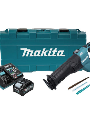 Makita JR 001 GM101 Akumulatorowa pilarka szablasta 40 V max. bezszczotkowa pilarka szablasta XGT + 1x akumulator 4,0 Ah + ładowarka + walizka