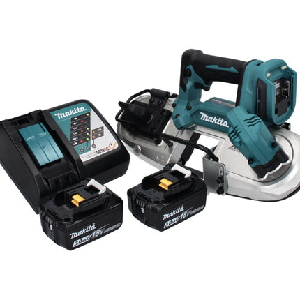 Makita DPB 183 RF cordless band saw 18 V 66 mm brushless + 2x rechargeable battery 3.0 Ah + charger