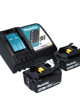 Makita DPB 183 RF Scie à ruban sans fil 18 V 66 mm brushless + 2x Batteries 3,0 Ah + Chargeur