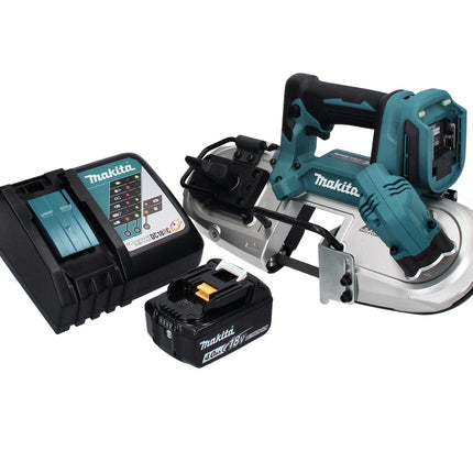Sierra de cinta a batería Makita DPB 183 RM1 18 V 66 mm sin escobillas + 1x batería 4,0 Ah + cargador