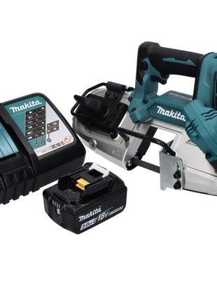 Makita DPB 183 RT1 akumulatorowa piła taśmowa 18 V 66 mm bezszczotkowa + 1x akumulator 5,0 Ah + ładowarka