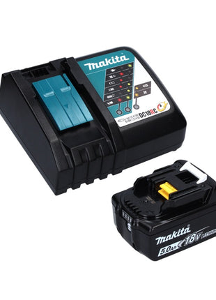 Makita DPB 183 RT1 akumulatorowa piła taśmowa 18 V 66 mm bezszczotkowa + 1x akumulator 5,0 Ah + ładowarka