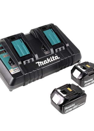 Makita DCE 090 PM2X1 Cordless Brushless Disc Cutter 36 V (2x 18 V) 230 mm + Batteries 4.0 Ah + Dual-Charger