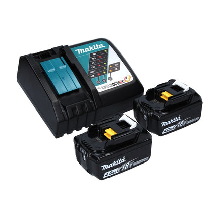 Makita DTW 700 RMJ cordless impact wrench 18 V 700 Nm 1/2" XPT Brushless + 2x rechargeable battery 4.0 Ah + charger + Makpac