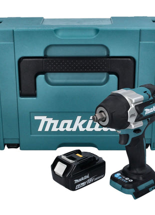 Avvitatore a impulsi a batteria Makita DTW 700 G1J 18 V 700 Nm 1/2" XPT Brushless + 1x batteria ricaricabile 6,0 Ah + Makpac - senza caricabatterie
