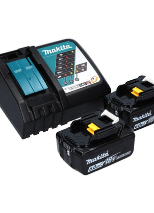 Makita DTW 700 RGJ cordless impact wrench 18 V 700 Nm 1/2" XPT Brushless + 2x rechargeable battery 6.0 Ah + charger + Makpac