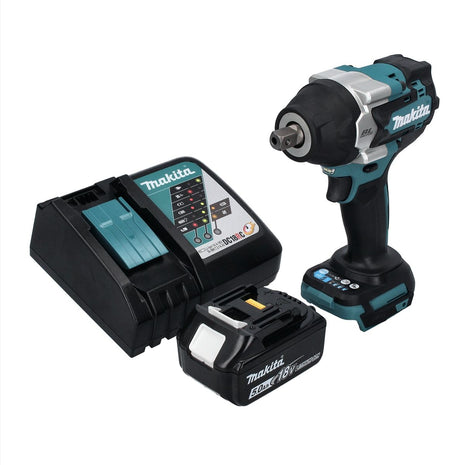 Makita DTW 701 RT1 cordless impact wrench 18 V 700 Nm 1/2" XPT Brushless + 1x rechargeable battery 5.0 Ah + charger
