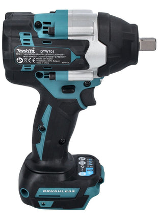 Avvitatore a impulsi a batteria Makita DTW 701 RG 18 V 700 Nm 1/2" XPT Brushless + 2x batteria ricaricabile 6,0 Ah + caricabatterie