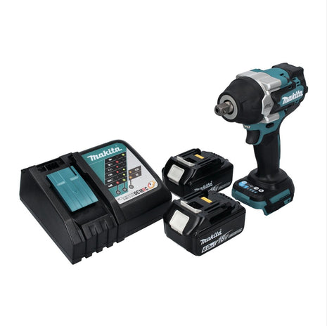 Avvitatore a impulsi a batteria Makita DTW 701 RG 18 V 700 Nm 1/2" XPT Brushless + 2x batteria ricaricabile 6,0 Ah + caricabatterie