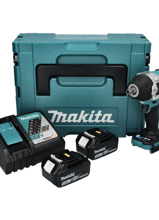 Makita DTW 701 RFJ clé à chocs sans fil 18 V 700 Nm 1/2'' XPT Brushless + 2x batterie 3,0 Ah + chargeur + Makpac
