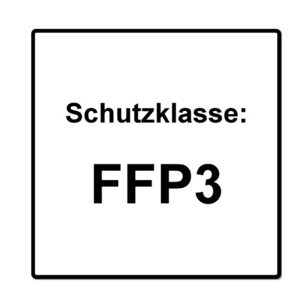 Dräger X-plore 1730 NR D V FFP3 Demi-masques de protection respiratoire jetables 10 pcs. Filtration des particules de taille universelle avec valve CoolMAX ( 3951088 )