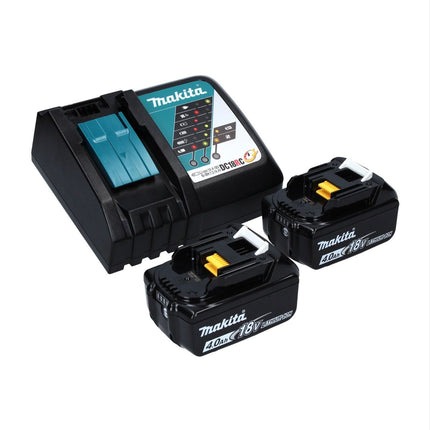 Makita DPO 600 RM akumulatorowa polerka mimośrodowa 18 V 150 mm XPT bezszczotkowa + 2x akumulator 4,0 Ah + ładowarka