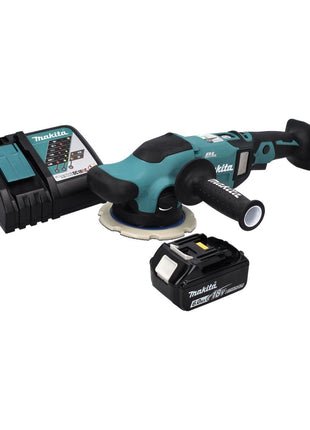 Makita DPO 600 RG1 akumulatorowa polerka mimośrodowa 18 V 150 mm XPT bezszczotkowa + 1x akumulator 6,0 Ah + ładowarka