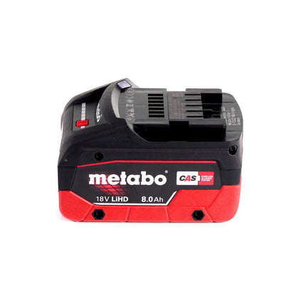 Taladro percutor de batería Metabo BH 18 LTX BL 16 18 V 1,3 J SDS-plus sin escobillas + 1x batería 8,0 Ah + MetaBOX - sin cargador