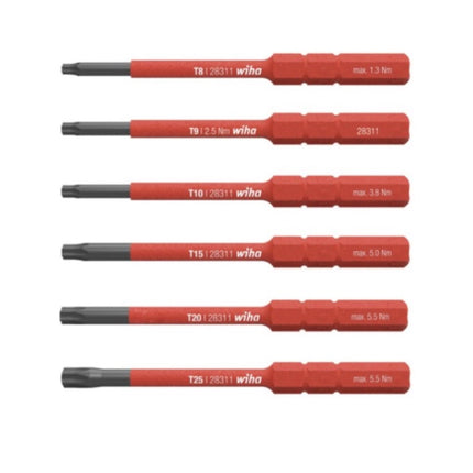 Destornillador eléctrico Wiha speedE II eléctrico 7 piezas + 2x SlimBit + batería + cargador + L-Boxx Mini + Juego de puntas slimBit electric VDE Torx set 6 piezas.