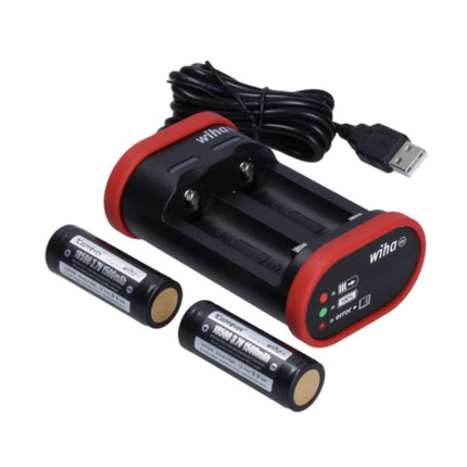 Destornillador eléctrico Wiha speedE II eléctrico 7 piezas + 2x SlimBit + batería + cargador + L-Boxx Mini + Juego de puntas slimBit electric VDE Torx set 6 piezas.