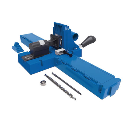 KREG Jig K5 Bohrschablone ( K5 ) Taschenloch-Holzverbindungssystem + Bohrschablone K5 + Sockel + Zubehör + 675 tlg. Schrauben Set