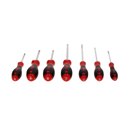 Juego de destornilladores Wiha SoftFinish slimFix 7 piezas (44866) ranurado / Phillips / Pozidriv