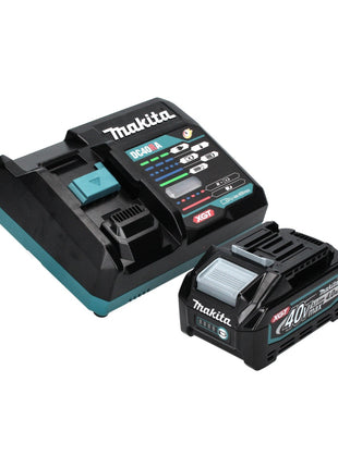 Makita GA008GM101 Cordless Angle Grinder 125 mm 40V max. Brushless XGT + 1x Battery 2.5 Ah + Charger + Suction Hood + Makpac Case