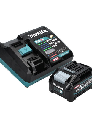 Makita GA016GM101 Cordless Angle Grinder 125 mm 40V max. Brushless XGT + 1x Battery 4.0 Ah + Charger + Suction Hood + Makpac Case