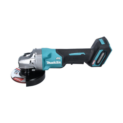 Amoladora angular a batería Makita GA 016 GM101 40 V máx. 125 mm sin escobillas XGT + 1x batería 4,0 Ah + cargador + campana de aspiración + Makpac