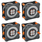 Brennenstuhl professionalLINE Set 4x Kabeltrommel mit Rundum Überrollschutz ( 4x 9202330100 ) 33 m 4 Steckdosen IP44 BGI 608