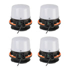 Brennenstuhl professionalLINE Set 4x Foco LED híbrido ORUM 360° 50 W (4x 9171400401) 4000 lm IP 65 con batería y funcionamiento con red