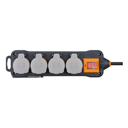Brennenstuhl professionalLINE Juego 2x regleta 4 enchufes IP 54 8 m (2x 9151480100) H07RN-F 3G1.5