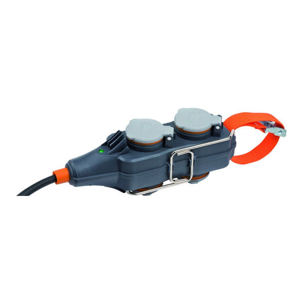 Brennenstuhl professionalLINE Juego de 2 bloques de alimentación con 4 enchufes IP 54 25 m (2x 9161250160) H07RN-F 3G1.5