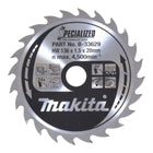 Makita saw blade set 3-pack 136 x 20 x 1 mm 16T + 24T ( B-33897 )