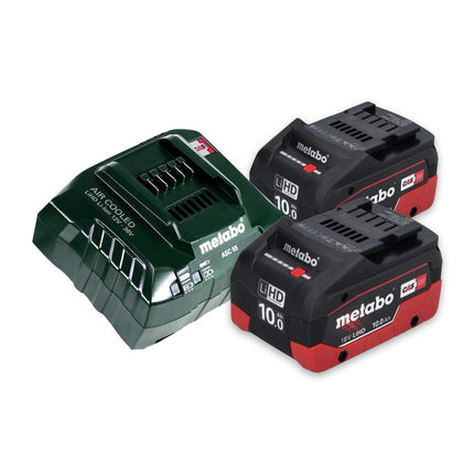 Metabo AHS 18-55 V Akku Heckenschere 18 V 53 cm + 2x Akku 10,0 Ah + Ladegerät
