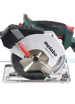 Metabo MKS 18 LTX 58 Scie circulaire à main sans fil 18 V 165 mm + 1x Batterie 10,0 Ah + Coffret MetaLoc - sans chargeur