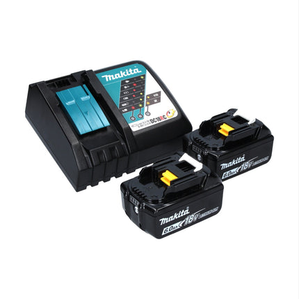 Makita DCL 182 RG cordless hoover 18 V + 2x rechargeable battery 6.0 Ah + charger