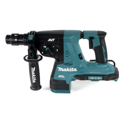 Taladro percutor a batería Makita DHR 281 RG 36 V (2x 18 V) 2,8 J SDS-plus sin escobillas + 2x batería 6,0 Ah + cargador