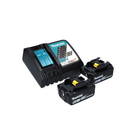 Taladro percutor a batería Makita DHR 281 RG 36 V (2x 18 V) 2,8 J SDS-plus sin escobillas + 2x batería 6,0 Ah + cargador