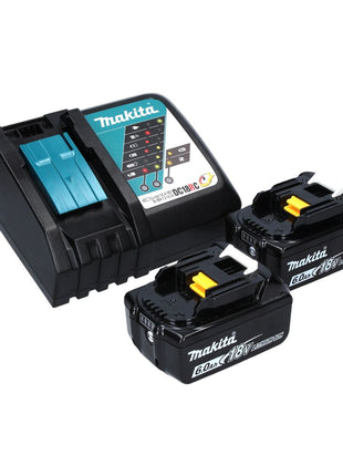 Makita DTD 155 RGJ cordless impact wrench 18 V 140 Nm 1/4" brushless + 2x rechargeable battery 6.0 Ah + charger + Makpac