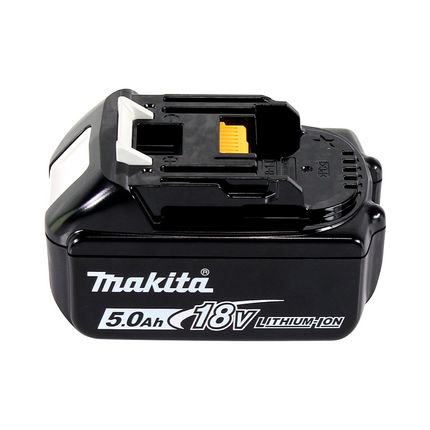 Amoladora angular a batería Makita DGA 452 T1J 18 V 115 mm + 1x batería 5,0 Ah + Makpac - sin cargador
