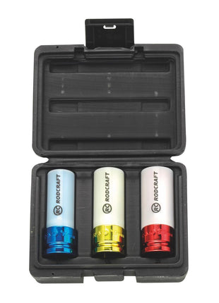 Rodcraft RC2268 Avvitatore ad impulsi 900 Nm 1/2" ( 8951000344 ) + 3x Dadi a bussola RS413WP 17 - 21 mm