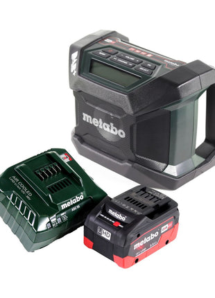 Metabo R 12-18 DAB+ BT Radio de chantier sur batterie 12-18 V DAB+ Bluetooth + 1x batterie 5,5 Ah + chargeur