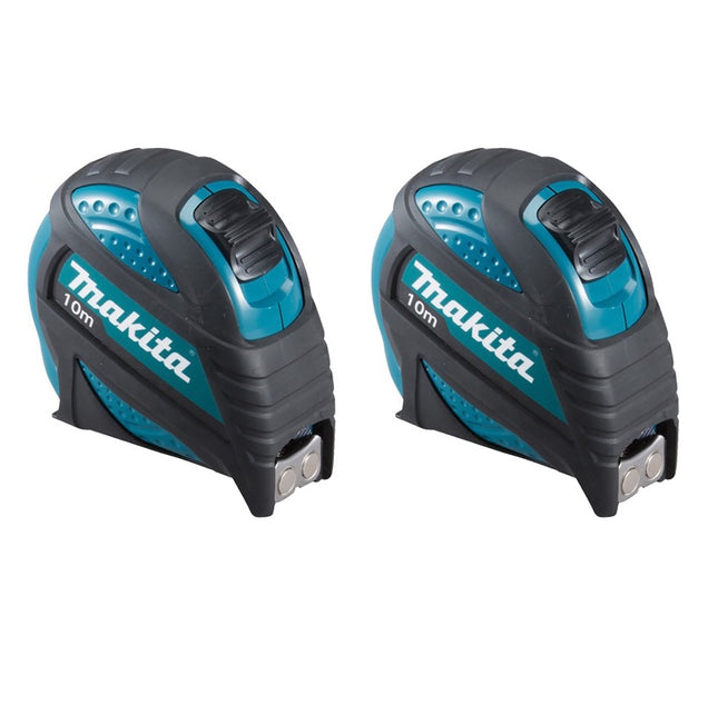 Makita 2x B-57168 Cinta métrica 10 m Cinta métrica con gancho magnético