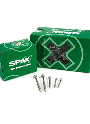 SPAX Universal Screw 5.0 x 100 mm - Partial Thread - Countersunk Head - T-STAR plus - 4Cut - WIROX - 200 pcs. (2x 0191010501003)