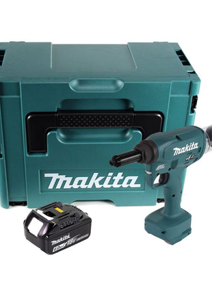 Makita DRV 250 G1J Outil de pose de rivets aveugles sans fil 18 V 20 kN brushless + 1x Batterie 6,0 Ah + Makpac - sans chargeur
