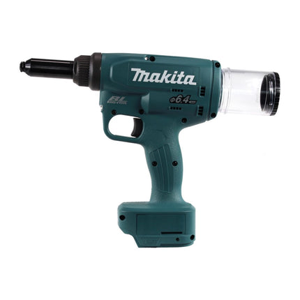 Makita DRV 250 RGJ Akku Blindnietsetzgerät 18 V 20 kN Brushless + 2x Akku 6,0 Ah + Ladegerät + Makpac