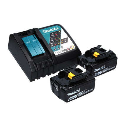 Makita DRV 250 RGJ Akku Blindnietsetzgerät 18 V 20 kN Brushless + 2x Akku 6,0 Ah + Ladegerät + Makpac