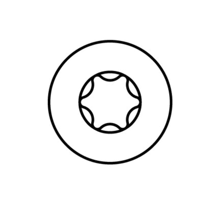 HECO MULTI MONTI plus MS Screw Anchor 7.5x40mm, Concrete Screw, Round and Flat Head, T-Drive, Blue Zinc Plated, A2K, 100 pcs. (49854)