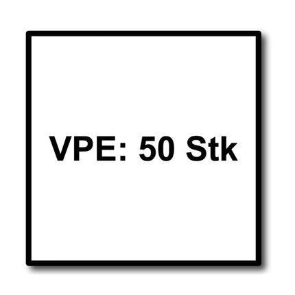 HECO MULTI MONTI plus MS Vis d'ancrage 7,5x60mm, Vis à béton, Tête ronde et plate, T-Drive, Zinguée bleue, A2K, 50 pcs. (52374)